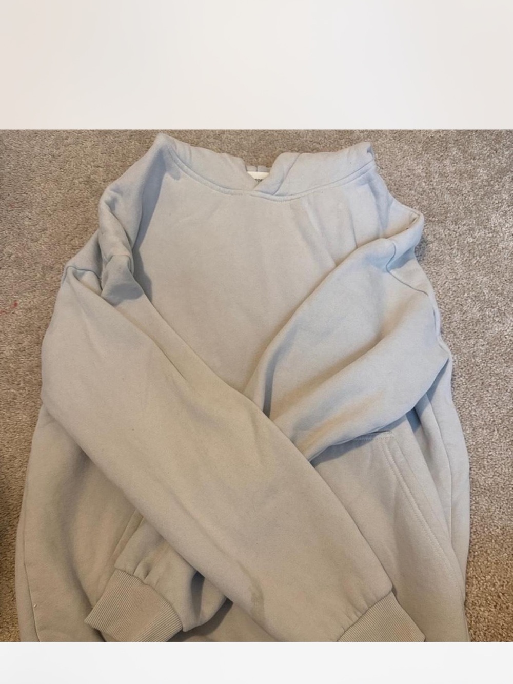 COMFORT Light Blue Cozy Pullover Hoodie